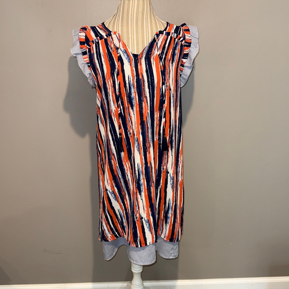 THML faux layered dress, size L